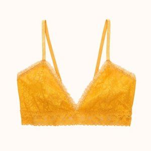 NWT ThirdLove Sunflower Everyday Lace Triangle Bralette